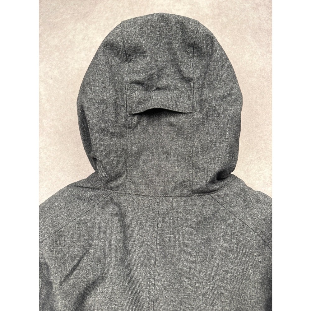 Marmot Chelsea Down Coat Gray Heathered Faux Fur Hood Waterproof Parka Womens M - Picture 12 of 16
